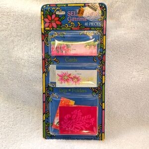 Papercraft new old stock self-stick Christmas gift tags